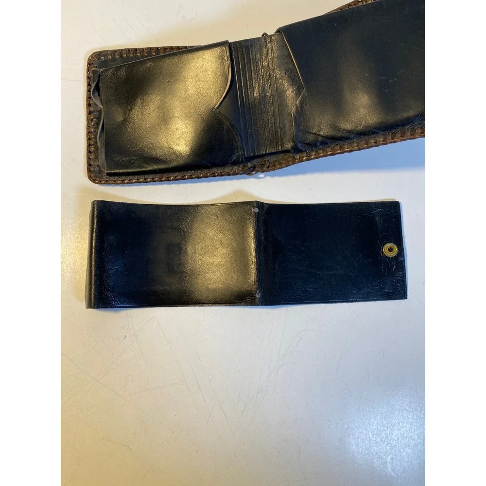 Hand Tooled Genuine Leather Bifold Wallet Leather Men Wallet